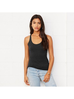 Plain Triblend racerback tank top Bella+Canvas 135 GSM